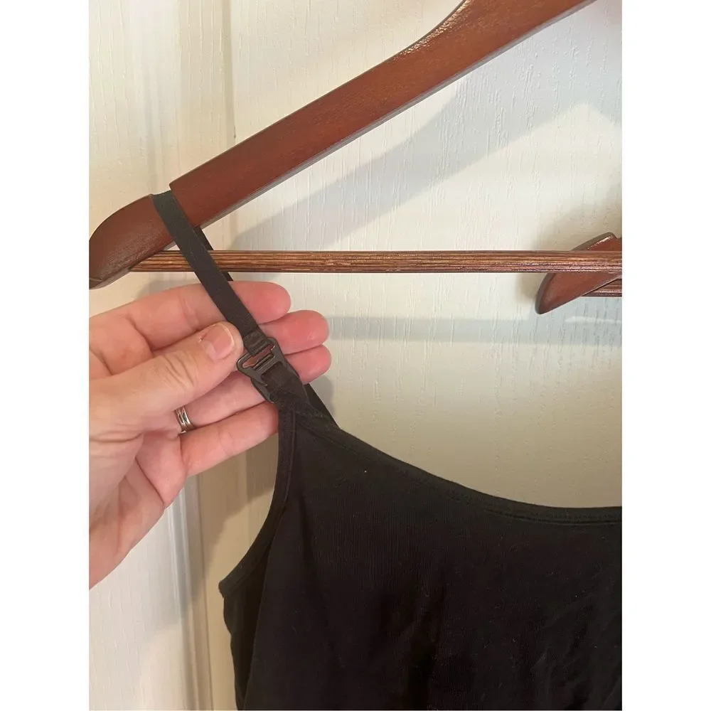 2 Nursing Bra Tank Tops Gray and Black small - Picture 2 of 7